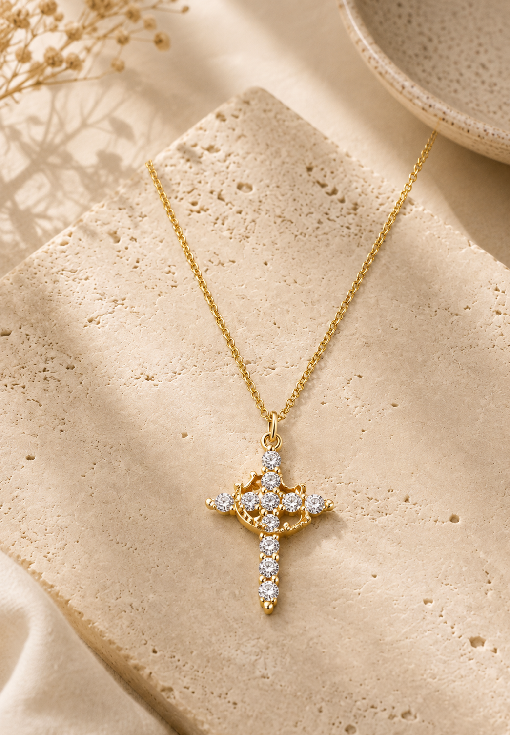 Celeste Cross Necklace
