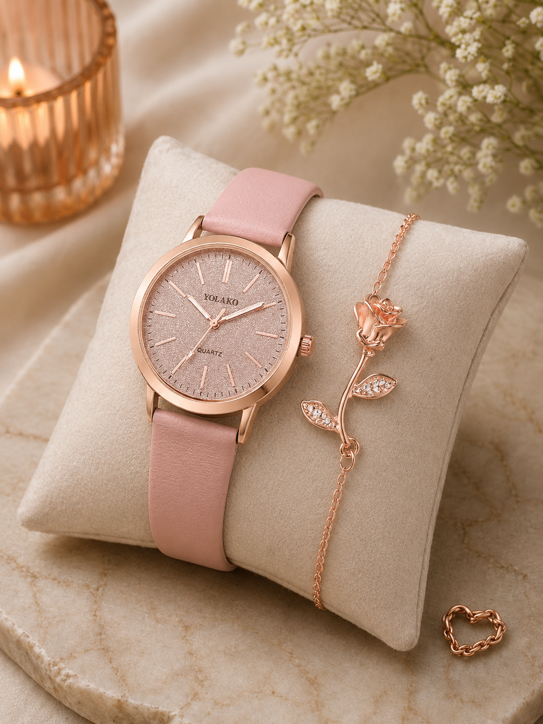 Blush Rose Watch set